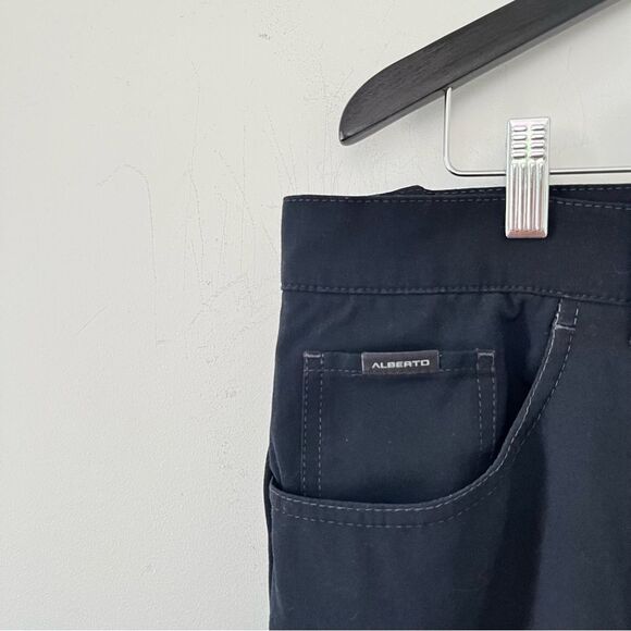 Alberto Ceramica Black "Tom" Wrinkle Resistant Comfort Fit Dress Pants - Picture 4 of 8